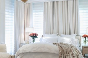 Master bedroom in the "Caron Street" residence by Zillow Digs designer Jamie Herzlinger.