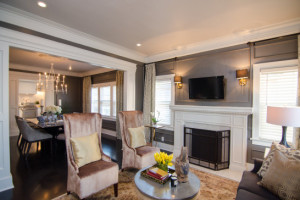 The simple furnishings let the details of this room shine.