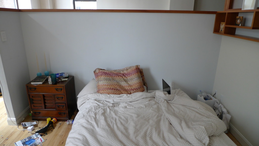 Bedroom before. Photo courtesy of Lexi Tallisman