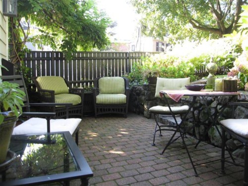 Fenced yard