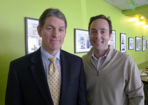 Hank Crumpton, left, and Zillow CEO Spencer Rascoff. 