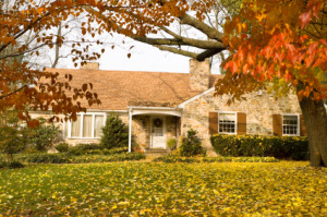 Home in fall