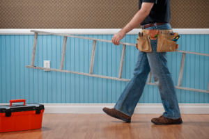 Man with ladder