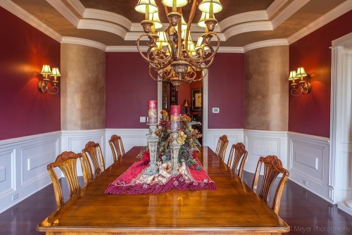 Painted dining room