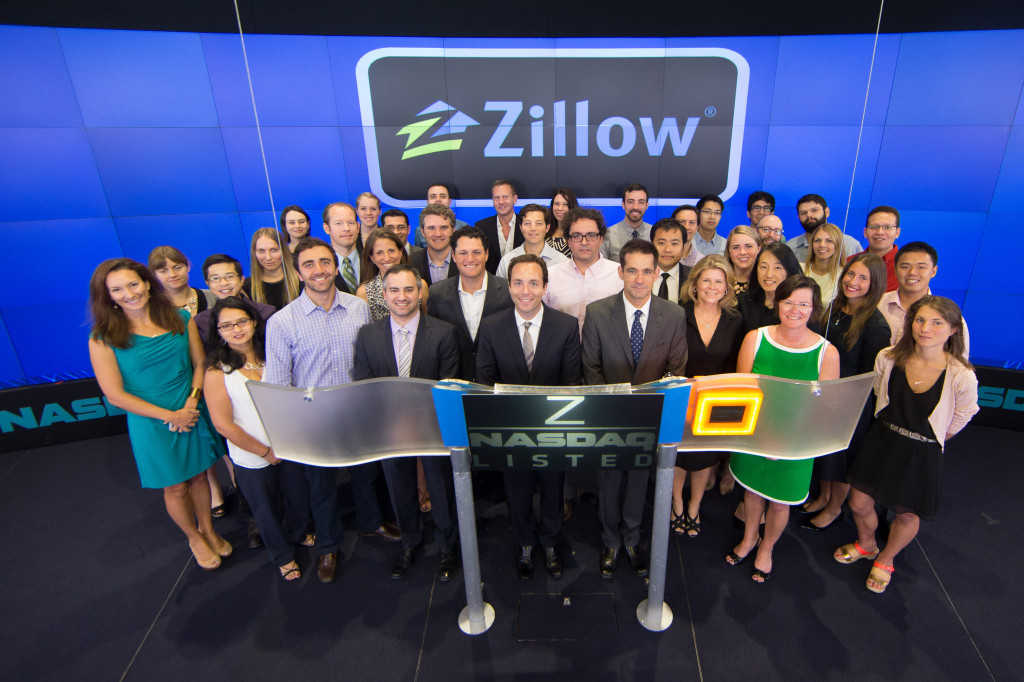 The Zillow and StreetEasy teams ring the opening bell this morning at NASDAQ.