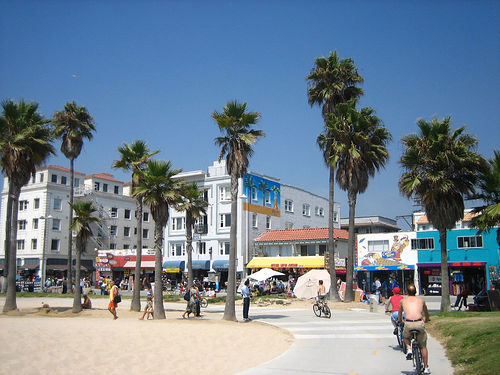 The Venice boardwalk. Source: Wikipedia Commons