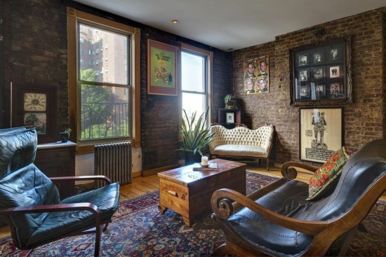Brick gives a room warmth and texture.