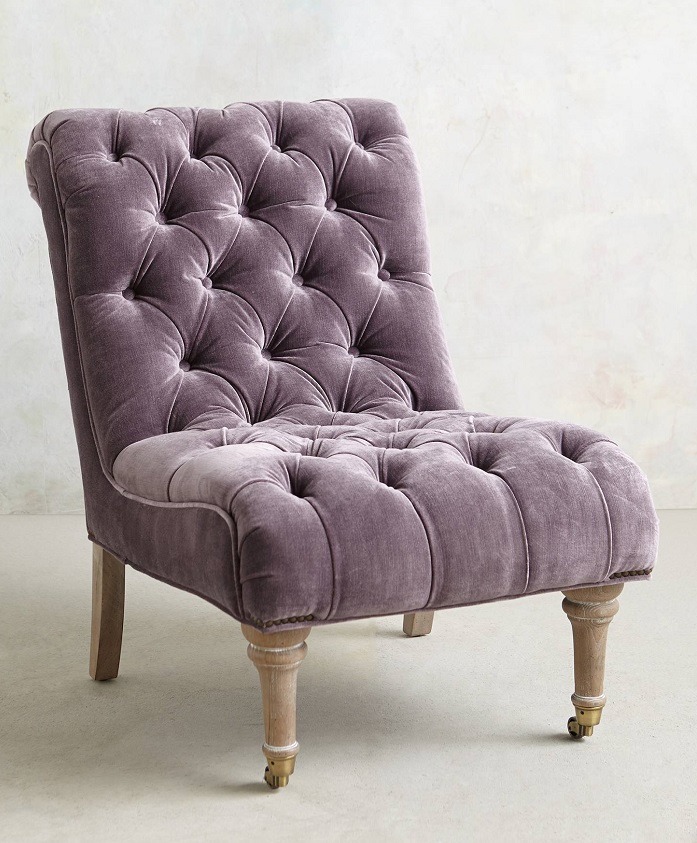 Velvet Orianna Slipper Chair, $998, Anthropologie