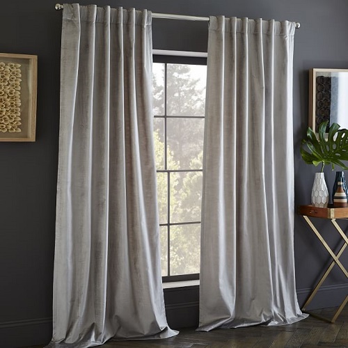 Luster Velvet Curtain, $69-$109, West Elm