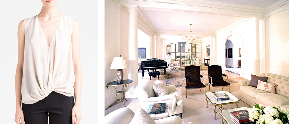 Courtesy of Lanvin (left) and Zillow Digs (right).