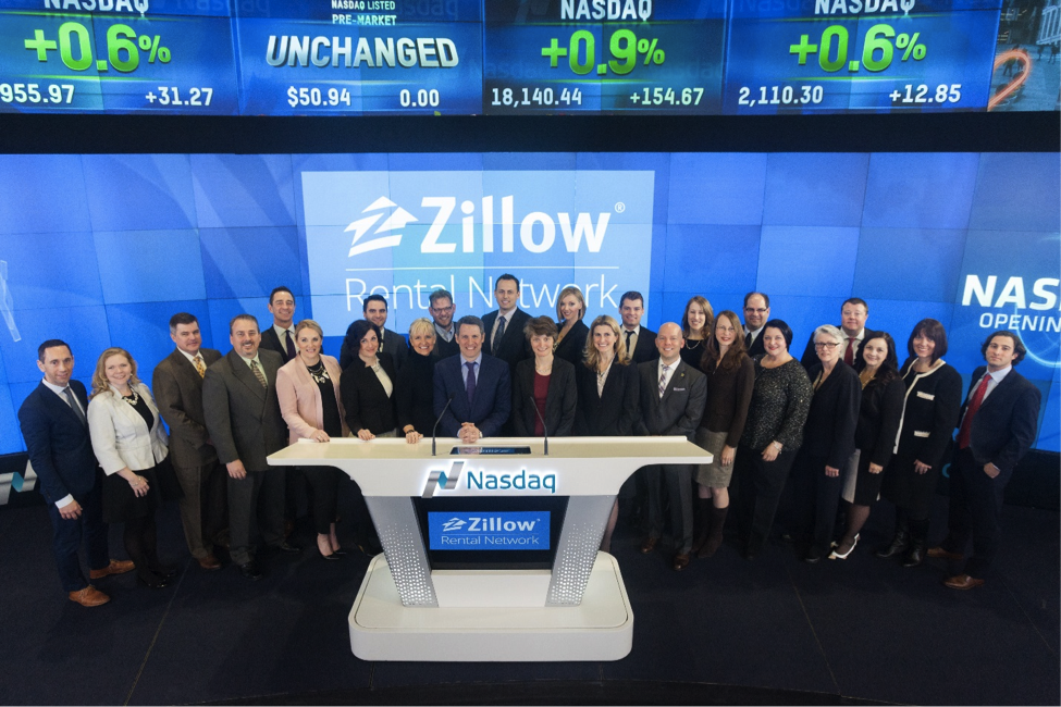 Zillow Rental Network Rings The Nasdaq Opening Bell Zillow Pros Blog
